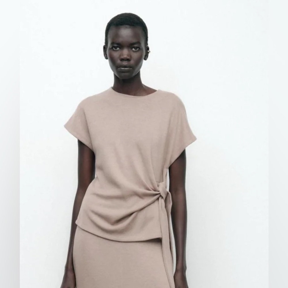 Zara Tie Knot Sweater Tee